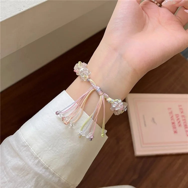 Drawstring Strap for Apple Watch Ultra 2 Ultra 49mm / 9 8 7 45mm / 6 5 4 SE (2023) SE (2022) SE 44mm / 3 2 1 42mm Color Stone Rope Band