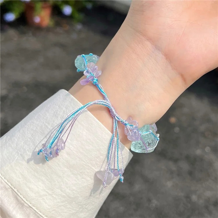 Drawstring Strap for Apple Watch Ultra 2 Ultra 49mm / 9 8 7 45mm / 6 5 4 SE (2023) SE (2022) SE 44mm / 3 2 1 42mm Color Stone Rope Band