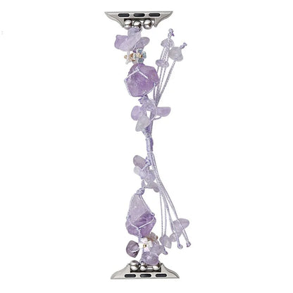 Drawstring Strap for Apple Watch Ultra 2 Ultra 49mm / 9 8 7 45mm / 6 5 4 SE (2023) SE (2022) SE 44mm / 3 2 1 42mm Color Stone Rope Band