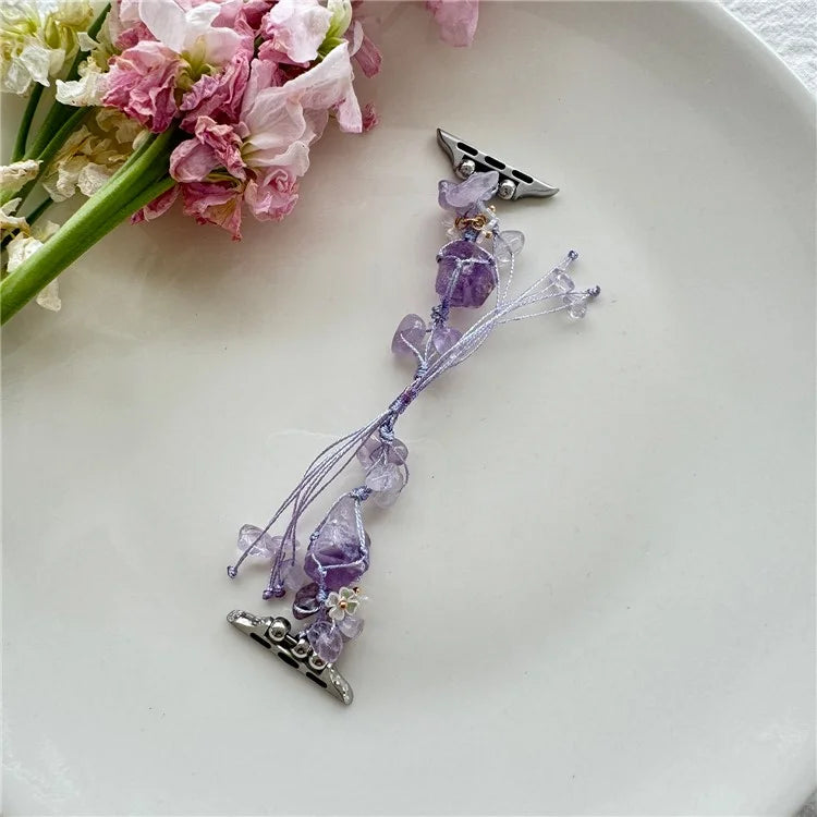 Drawstring Strap for Apple Watch Ultra 2 Ultra 49mm / 9 8 7 45mm / 6 5 4 SE (2023) SE (2022) SE 44mm / 3 2 1 42mm Color Stone Rope Band