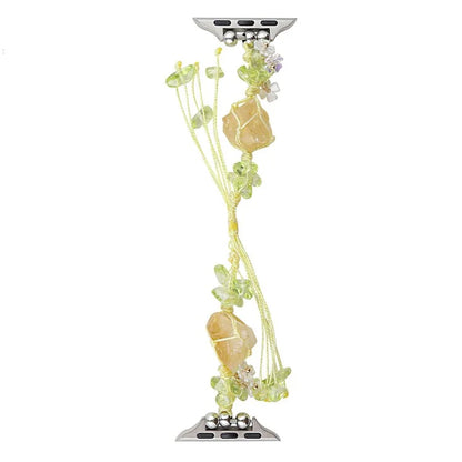 Drawstring Strap for Apple Watch Ultra 2 Ultra 49mm / 9 8 7 45mm / 6 5 4 SE (2023) SE (2022) SE 44mm / 3 2 1 42mm Color Stone Rope Band