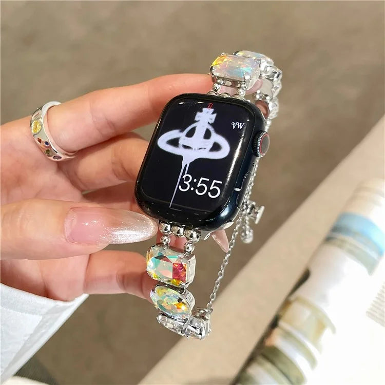 For Apple Watch Ultra 2 Ultra 49mm / Series 9 8 7 45mm / 6 5 4 SE (2022) SE (2023) SE 4 Glass Watch Band