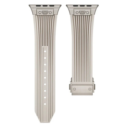 For Apple Watch Ultra 2 Ultra 49mm / 9 8 7 45mm / 6 5 4 SE (2022) SE (2023) SE 44mm / 3 2 1 42mm Silicone Watch Band with Buckle