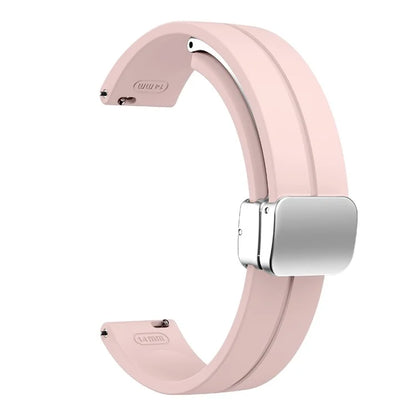 For Garmin Lily 2 Silicone Band Watch Strap with Magnetic Folding Buckle