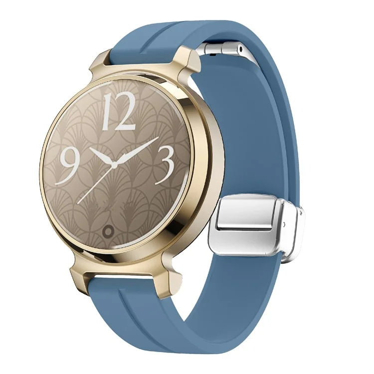 For Garmin Lily 2 Silicone Band Watch Strap with Magnetic Folding Buckle