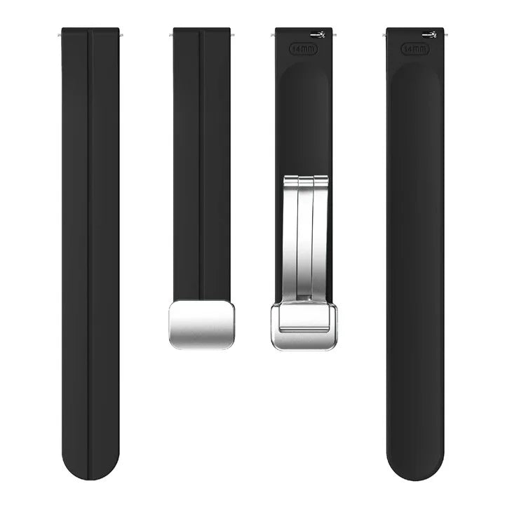 For Garmin Lily 2 Silicone Band Watch Strap with Magnetic Folding Buckle