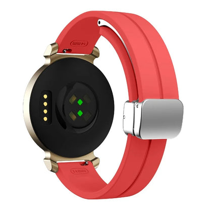 For Garmin Lily 2 Silicone Band Watch Strap with Magnetic Folding Buckle