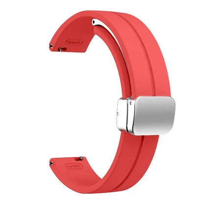 For Garmin Lily 2 Silicone Band Watch Strap with Magnetic Folding Buckle
