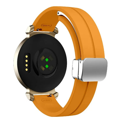 For Garmin Lily 2 Silicone Band Watch Strap with Magnetic Folding Buckle