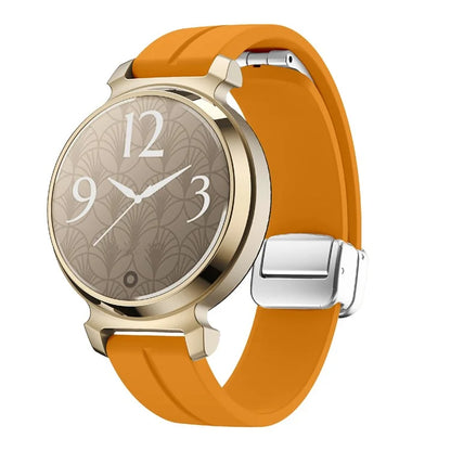For Garmin Lily 2 Silicone Band Watch Strap with Magnetic Folding Buckle