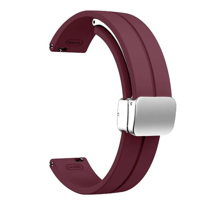 For Garmin Lily 2 Silicone Band Watch Strap with Magnetic Folding Buckle