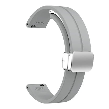 For Garmin Lily 2 Silicone Band Watch Strap with Magnetic Folding Buckle