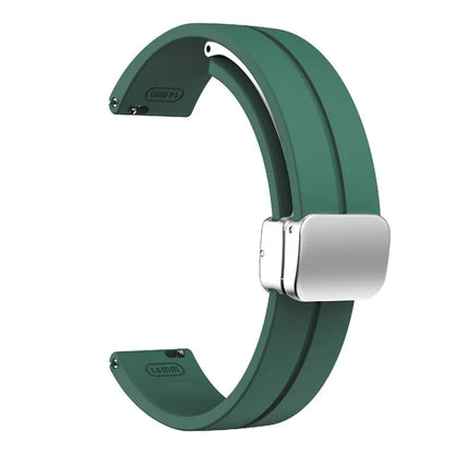 For Garmin Lily 2 Silicone Band Watch Strap with Magnetic Folding Buckle