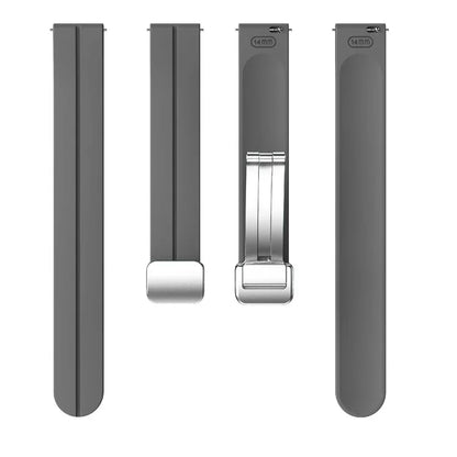 For Garmin Lily 2 Silicone Band Watch Strap with Magnetic Folding Buckle