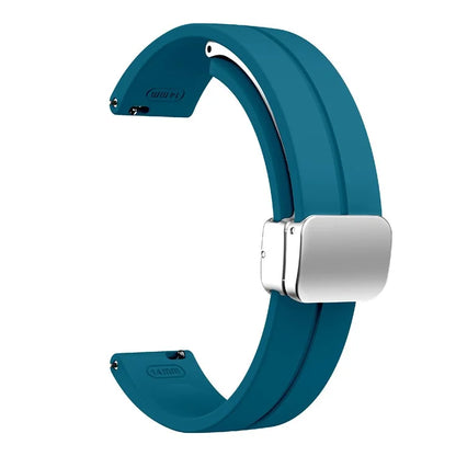 For Garmin Lily 2 Silicone Band Watch Strap with Magnetic Folding Buckle