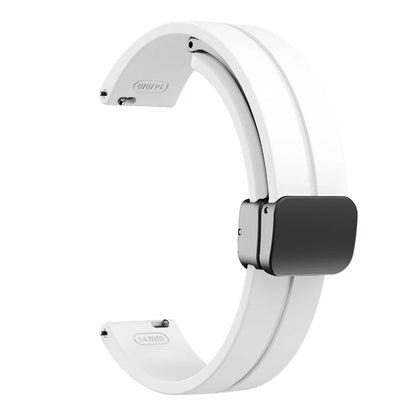 For Garmin Lily 2 Silicone Band Watch Strap with Magnetic Folding Buckle