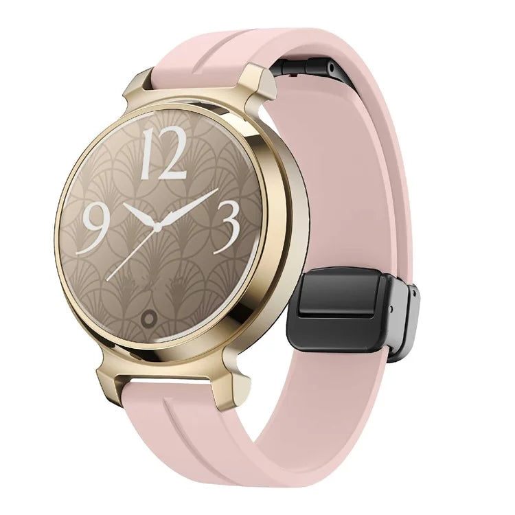 For Garmin Lily 2 Silicone Band Watch Strap with Magnetic Folding Buckle