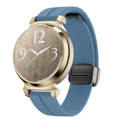 For Garmin Lily 2 Silicone Band Watch Strap with Magnetic Folding Buckle