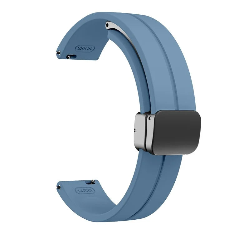 For Garmin Lily 2 Silicone Band Watch Strap with Magnetic Folding Buckle