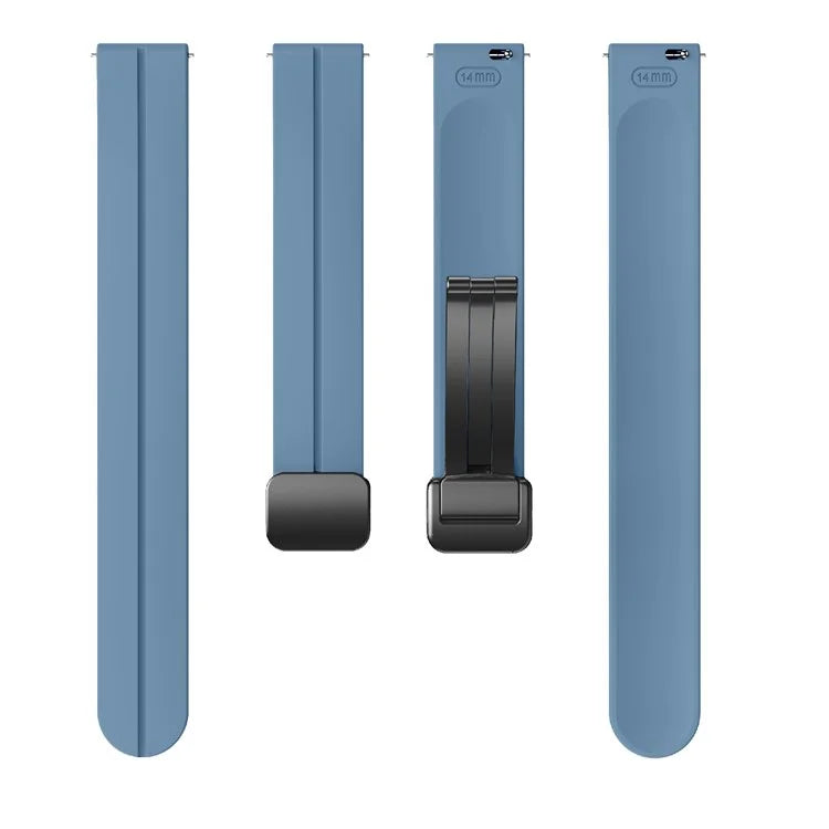 For Garmin Lily 2 Silicone Band Watch Strap with Magnetic Folding Buckle