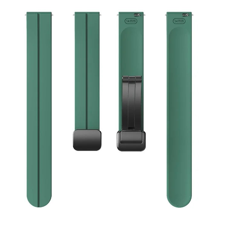 For Garmin Lily 2 Silicone Band Watch Strap with Magnetic Folding Buckle
