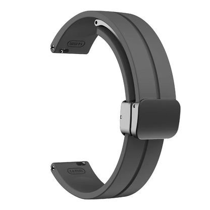 For Garmin Lily 2 Silicone Band Watch Strap with Magnetic Folding Buckle