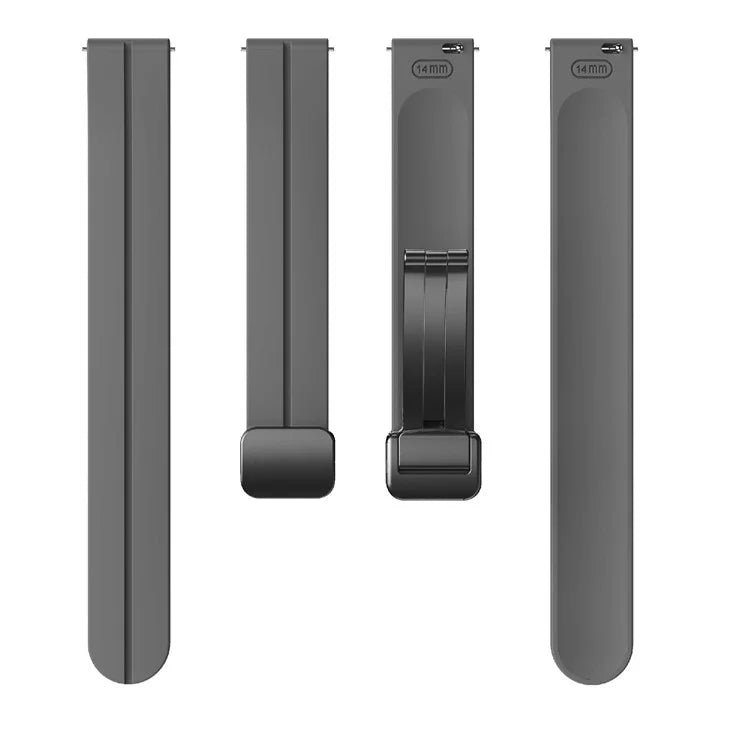 For Garmin Lily 2 Silicone Band Watch Strap with Magnetic Folding Buckle