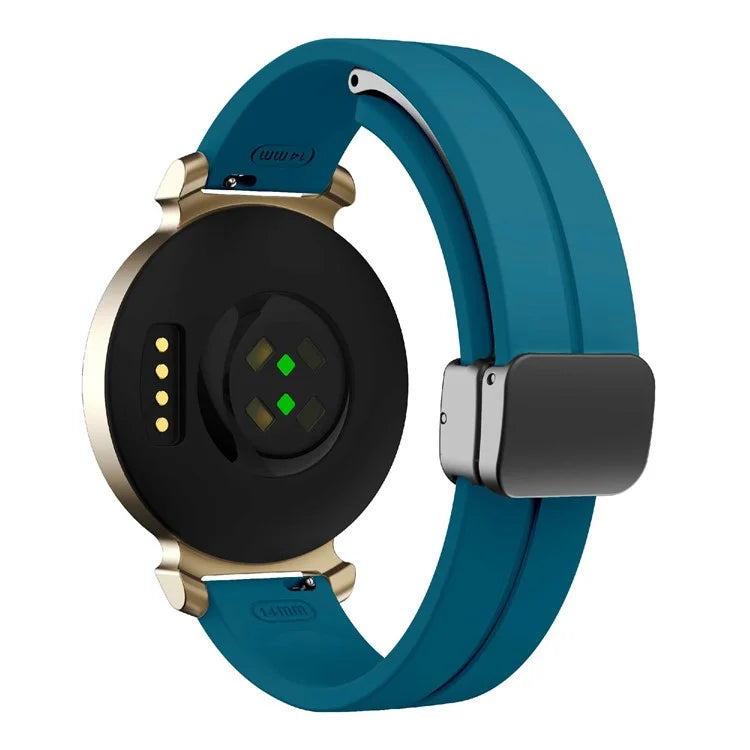 For Garmin Lily 2 Silicone Band Watch Strap with Magnetic Folding Buckle