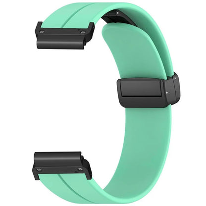 For Garmin Fenix 7S / 6S / 5S 20mm Watch Band Magnetic Buckle Silicone Watch Strap