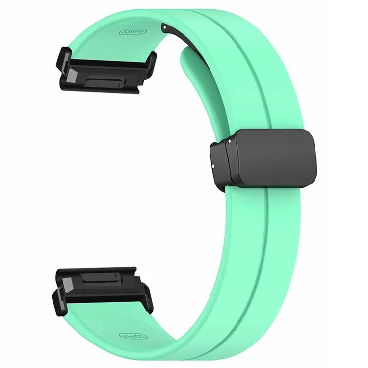 For Garmin Fenix 7S / 6S / 5S 20mm Watch Band Magnetic Buckle Silicone Watch Strap