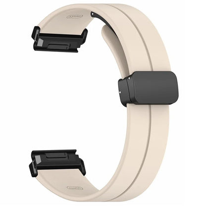 For Garmin Fenix 7S / 6S / 5S 20mm Watch Band Magnetic Buckle Silicone Watch Strap