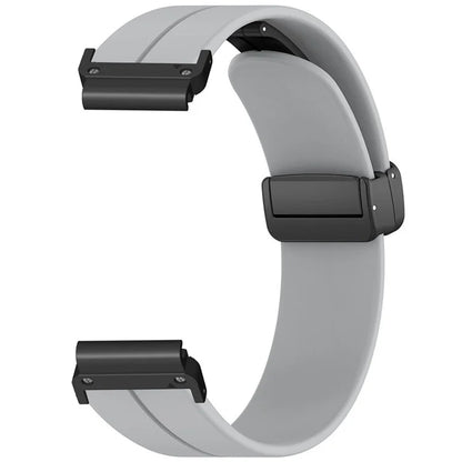 For Garmin Fenix 7S / 6S / 5S 20mm Watch Band Magnetic Buckle Silicone Watch Strap
