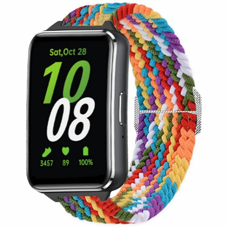 For Samsung Galaxy Fit3 Replacement Band 12mm Nylon Braided Watch Strap