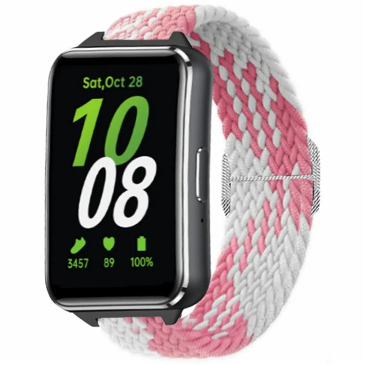 For Samsung Galaxy Fit3 Replacement Band 12mm Nylon Braided Watch Strap