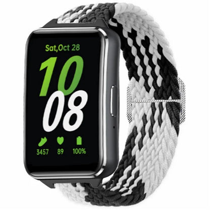 For Samsung Galaxy Fit3 Replacement Band 12mm Nylon Braided Watch Strap