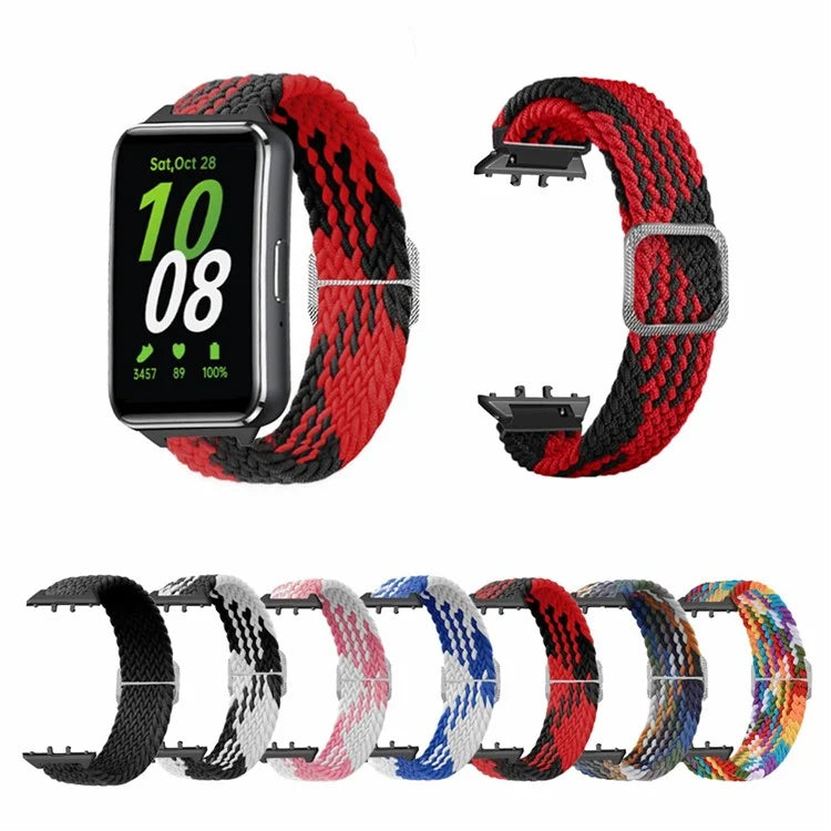 For Samsung Galaxy Fit3 Replacement Band 12mm Nylon Braided Watch Strap