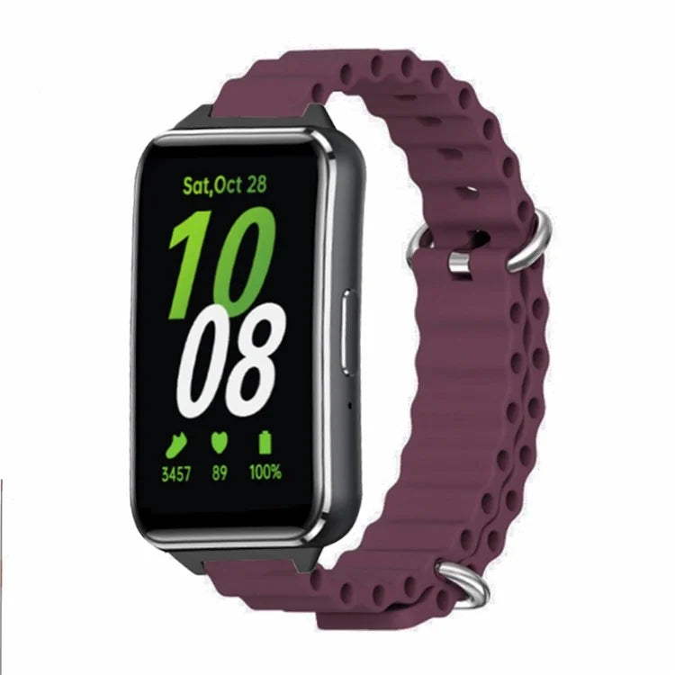 For Samsung Galaxy Fit3 Replacement Strap Drop-resistant Silicone Watch Band
