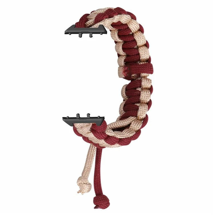 For Samsung Galaxy Fit3 Adjustable Nylon Braided Watch Band Replacement Wrist Strap