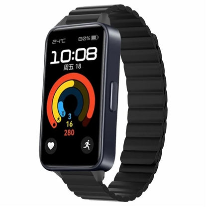 For Huawei Band 9 Magnetic Wrist Band Adjustable Silicone Watch Strap Watch Replacement Accessory
