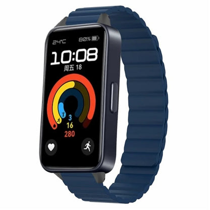 For Huawei Band 9 Magnetic Wrist Band Adjustable Silicone Watch Strap Watch Replacement Accessory