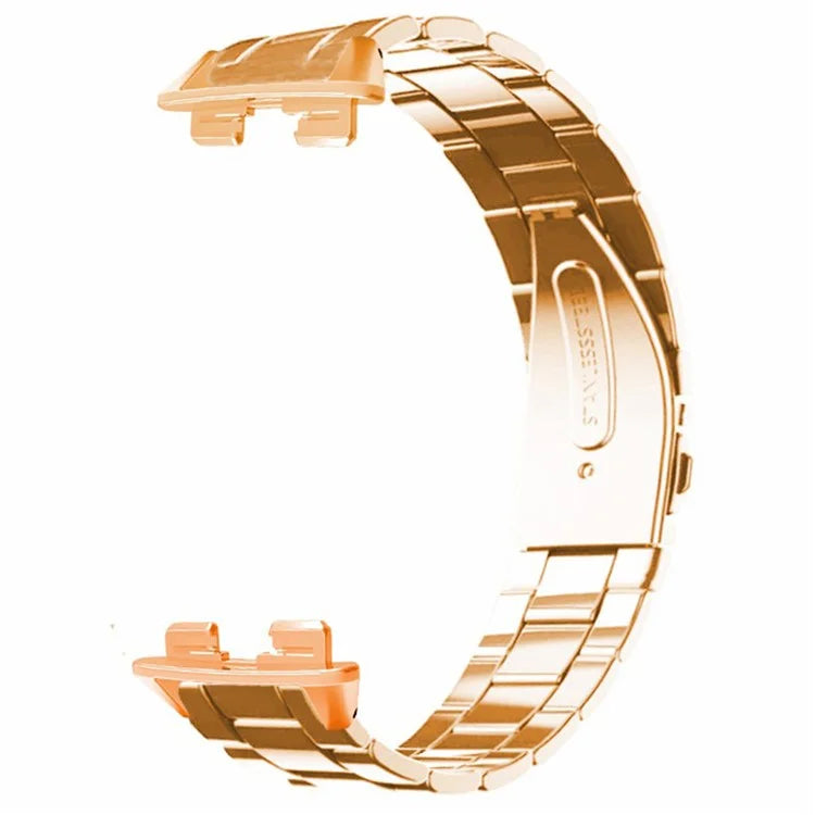 For Huawei Band 9 Watch Strap Stainless Steel Slim Watch Band with Metal Connector