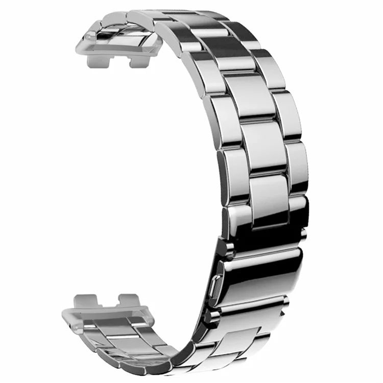 For Huawei Band 9 Watch Strap Stainless Steel Slim Watch Band with Metal Connector