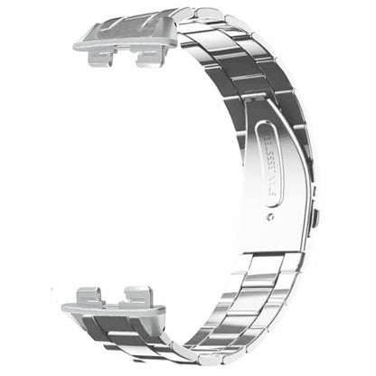 For Huawei Band 9 Watch Strap Stainless Steel Slim Watch Band with Metal Connector
