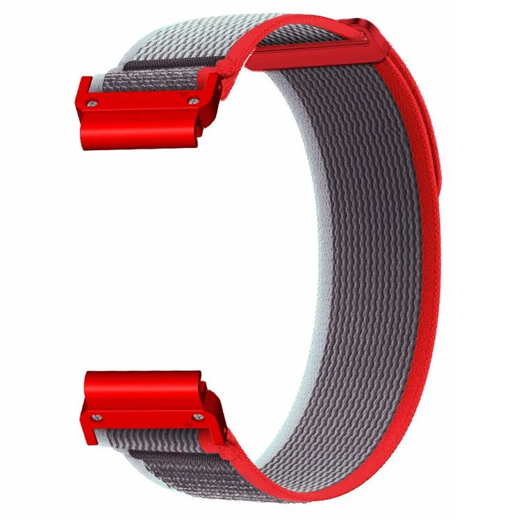 For Coros Vertix 2  /  Garmin Fenix 7X  /  6X  /  5X 26mm Trail Loop Nylon Band Soft Watch Strap