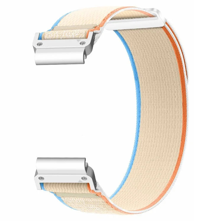 For Coros Vertix 2  /  Garmin Fenix 7X  /  6X  /  5X 26mm Trail Loop Nylon Band Soft Watch Strap