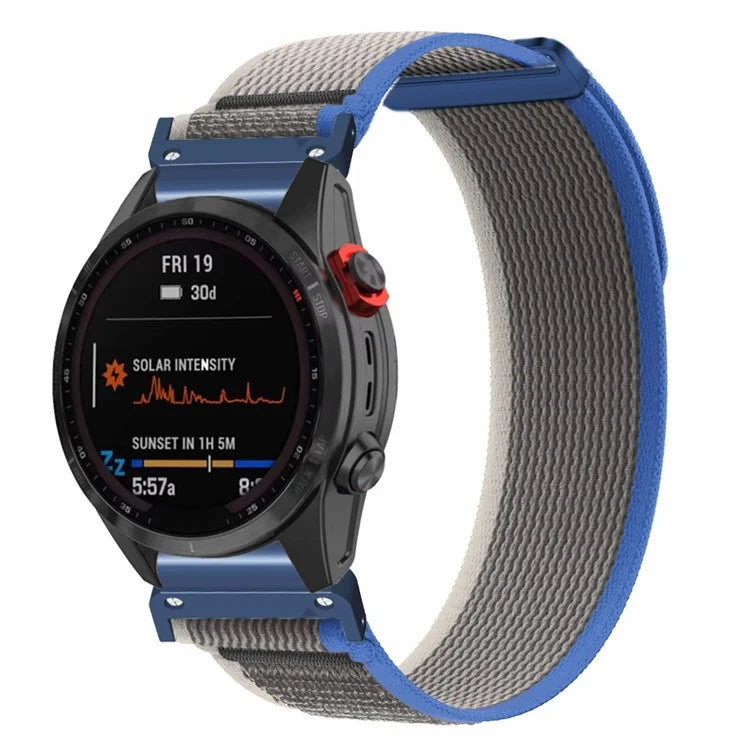 For Garmin Fenix 7 / Fenix 6 GPS / Fenix 5 Trail Loop Strap Nylon Watch Band