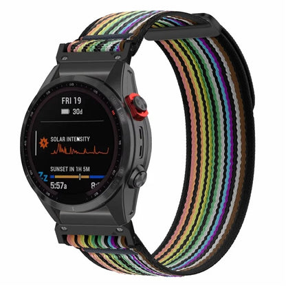 For Garmin Fenix 7 / Fenix 6 GPS / Fenix 5 Trail Loop Strap Nylon Watch Band