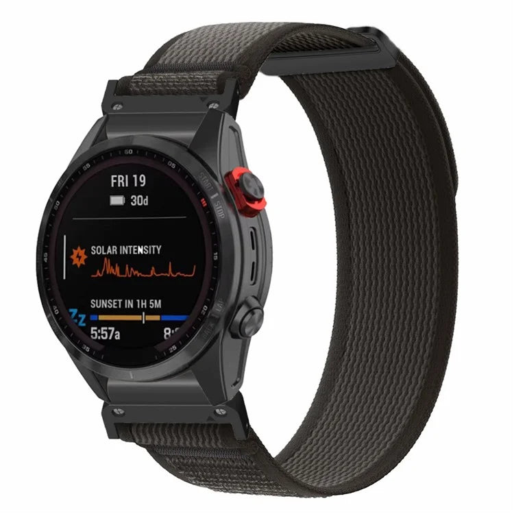 For Garmin Fenix 7 / Fenix 6 GPS / Fenix 5 Trail Loop Strap Nylon Watch Band