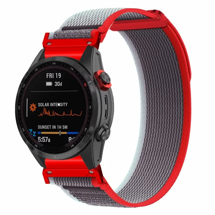 For Garmin Fenix 7 / Fenix 6 GPS / Fenix 5 Trail Loop Strap Nylon Watch Band
