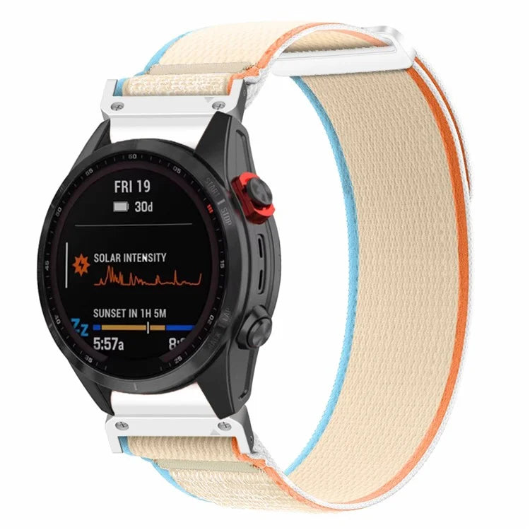 For Garmin Fenix 7 / Fenix 6 GPS / Fenix 5 Trail Loop Strap Nylon Watch Band